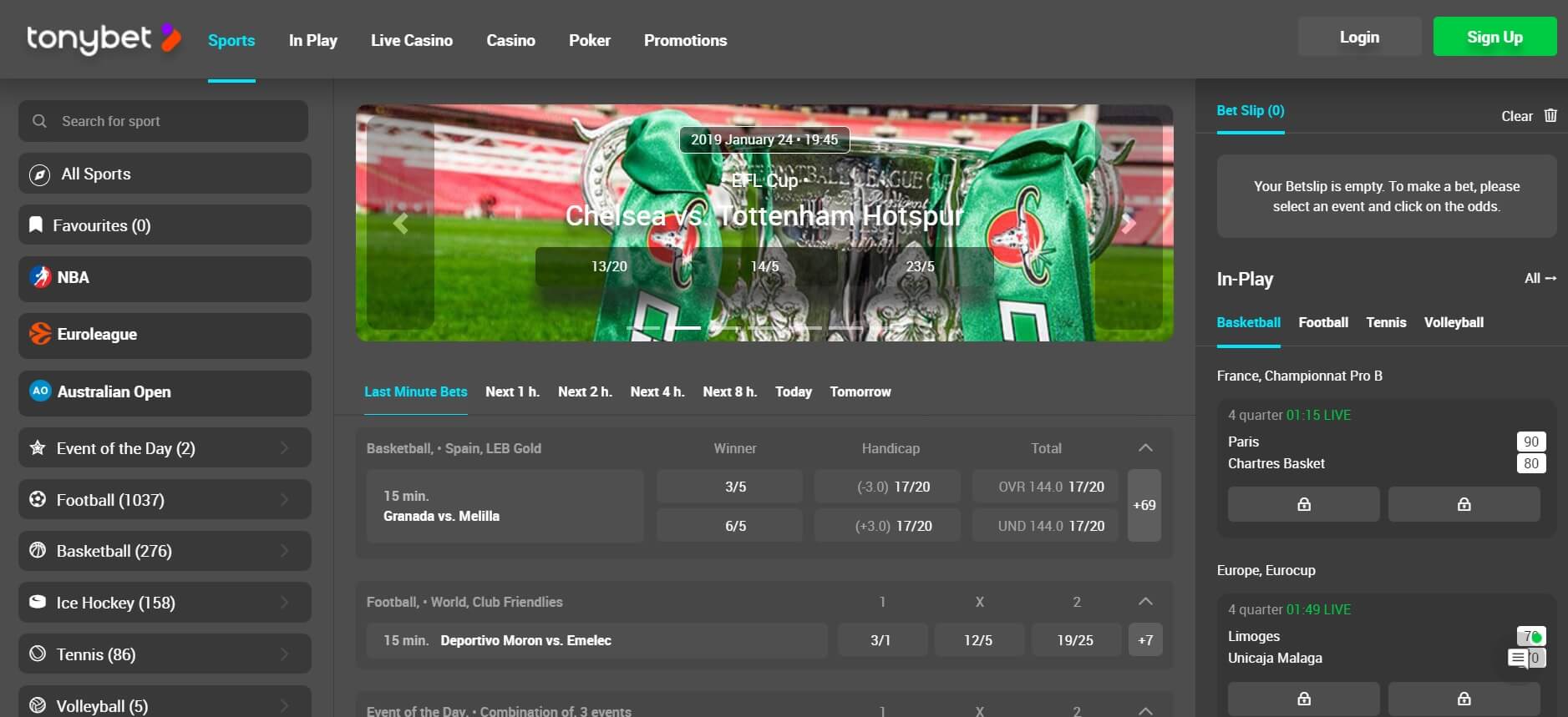 tonybet sports review